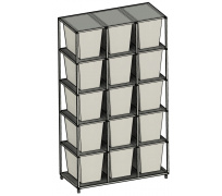 Rack Aluhobby K3 - pätnásť boxov