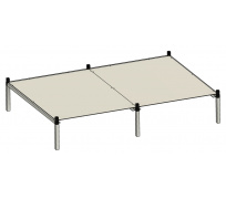 Rack Aluhobby K1 - jedno poschodie pre dva boxy