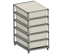 Rack Aluhobby K1 - päť boxov