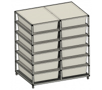 Rack Aluhobby K1 - dvanásť boxov