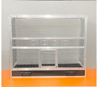 BK34 strieborná plný bok, strieborné pletivo