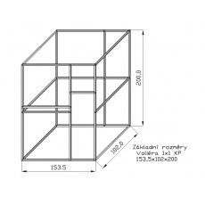 Voliery z profilů 25x25