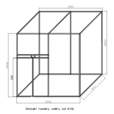 Voliery z profilů 20x20