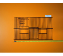 Mriežka čierny zinok 520x300 mm